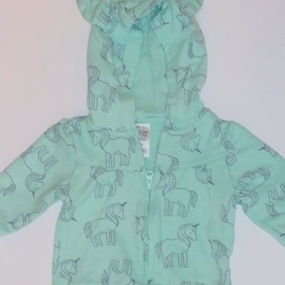 Mint green unicorn hoodie - Picture 1 of 3